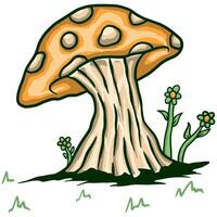 illustrazione vettoriale di funghi