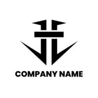 semplice lettera e logo adatto per il tuo azienda il branding o iniziali vettore