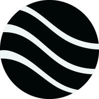 3d argento onda globo logo, servizio logo modello icona vettore