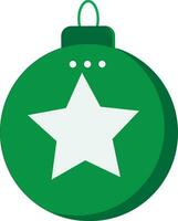 Natale ornamento gratuito icona, natale ornamento verde, formale Natale carta vettore