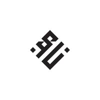 noi geometrico logo iniziale concetto con alto qualità logo design vettore