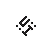 iu geometrico logo iniziale concetto con alto qualità logo design vettore