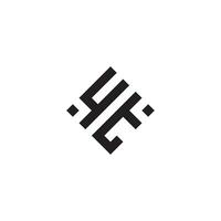 ty geometrico logo iniziale concetto con alto qualità logo design vettore