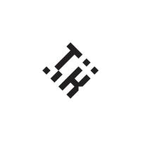 kt geometrico logo iniziale concetto con alto qualità logo design vettore