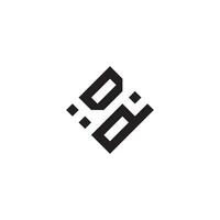 dd geometrico logo iniziale concetto con alto qualità logo design vettore