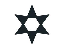 stella simbolo e semplice stile isolato stella icona su bianca sfondo piatto design stile minimo vettore illustrazione.