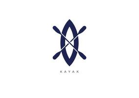 kayak moderno logo vettore