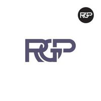 lettera rgp monogramma logo design vettore