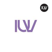 lettera iuv monogramma logo design vettore