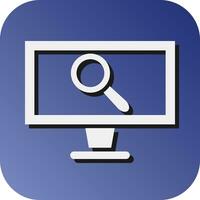 monitoraggio vettore glifo pendenza sfondo icona per personale e commerciale uso.