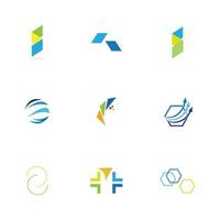 logo moderno concept design per tecnologie fintech e finanza digitale vettore