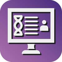 genetico dati vettore glifo pendenza sfondo icona per personale e commerciale uso.