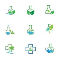 logo della medicina naturale vettore