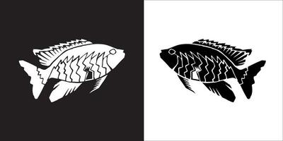 illustrazione vettore grafica di pesce icona