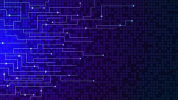 astratto geometrico con puntini e Linee connessione. circuito linee, sociale networking e globale comunicazione concetto sfondo. vettore illustrazione.