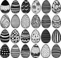 Pasqua uova vettore icone per vacanza molla, di stagione tradizionale cristianesimo illustrazione. ai generato illustrazione.