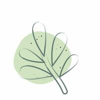 icona Dragoncello. relazionato per erbe aromatiche e spezie simbolo. colore individuare stile. semplice design modificabile. semplice illustrazione vettore