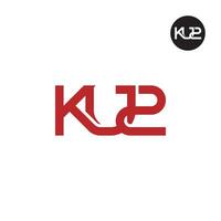 lettera ku2 monogramma logo design vettore