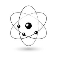 atomo icona, vettore illustrazione