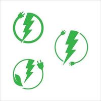 illustrazione di disegno dell'icona di vettore di potere di eco