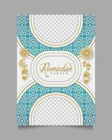 elegante Ramadan kareem sfondo, per manifesto, telaio concetto, volantino, manifesto. vettore