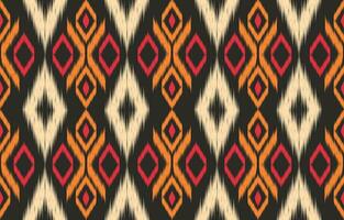 etnico astratto ikat arte. azteco ornamento Stampa. geometrico etnico modello senza soluzione di continuità colore orientale. design per sfondo ,tenda, tappeto, sfondo, vestiario, avvolgere, batik, vettore illustrazione.