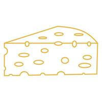 cartone animato lineamenti pezzo formaggio per trappola per topi, formaggio esca per topi vettore