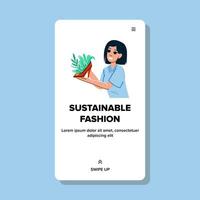 biologico sostenibile moda vettore