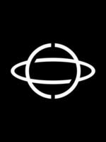 db combinazione pianeta monogramma logo modello vettore