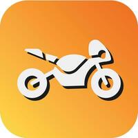 motocicletta vettore glifo pendenza sfondo icona per personale e commerciale uso.