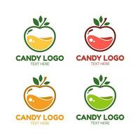 frutta pozione liquido succo logo semplice concetto design vettore illustrazione