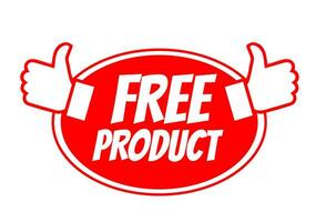 gratuito Prodotto pollice icona. raccomandazione migliore venditore cartello. bene consiglio. consigliato vendita etichetta vettore