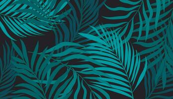 verde le foglie palma floreale Linee arte Stampa design. botanico parete arte vettore astratto arte design per parete Stampa.