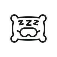 dormire icona logo design elemento vettore