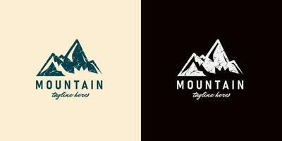 montagna logo astratto vettore design. logotipo modello per estremo sport, scalatori, natura avventure, esploratori