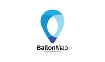 logo vettore Mappatura concetto simbolo networking informazione perno la zona individuare individuare marchio navigazione trova posto