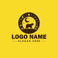 logo design orso animale logo e icona modificabile vettore grafico illustrazione