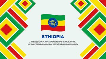Etiopia bandiera astratto sfondo design modello. Etiopia indipendenza giorno bandiera sfondo vettore illustrazione. Etiopia