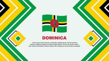 dominica bandiera astratto sfondo design modello. dominica indipendenza giorno bandiera sfondo vettore illustrazione. dominica design