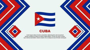 Cuba bandiera astratto sfondo design modello. Cuba indipendenza giorno bandiera sfondo vettore illustrazione. Cuba design