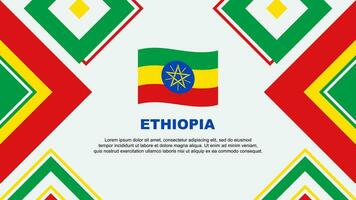 Etiopia bandiera astratto sfondo design modello. Etiopia indipendenza giorno bandiera sfondo vettore illustrazione. Etiopia indipendenza giorno