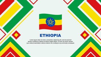Etiopia bandiera astratto sfondo design modello. Etiopia indipendenza giorno bandiera sfondo vettore illustrazione. Etiopia bandiera