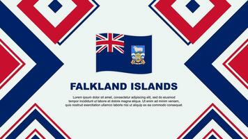 falkland isole bandiera astratto sfondo design modello. falkland isole indipendenza giorno bandiera sfondo vettore illustrazione. falkland isole indipendenza giorno