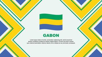 Gabon bandiera astratto sfondo design modello. Gabon indipendenza giorno bandiera sfondo vettore illustrazione. Gabon vettore