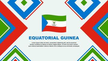 equatoriale Guinea bandiera astratto sfondo design modello. equatoriale Guinea indipendenza giorno bandiera sfondo vettore illustrazione. equatoriale Guinea indipendenza giorno