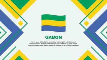 Gabon bandiera astratto sfondo design modello. Gabon indipendenza giorno bandiera sfondo vettore illustrazione. Gabon illustrazione
