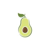 disegno dell'illustrazione dell'icona di vettore di avocado