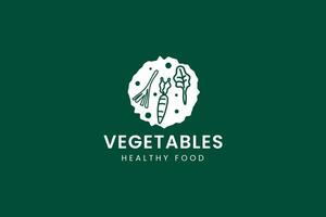 verdura logo vettore icona illustrazione