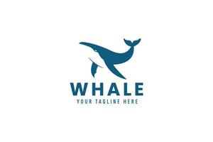 balena logo vettore icona illustrazione