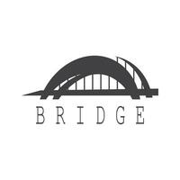 illustrazione dell'icona di vettore del modello di logo del ponte